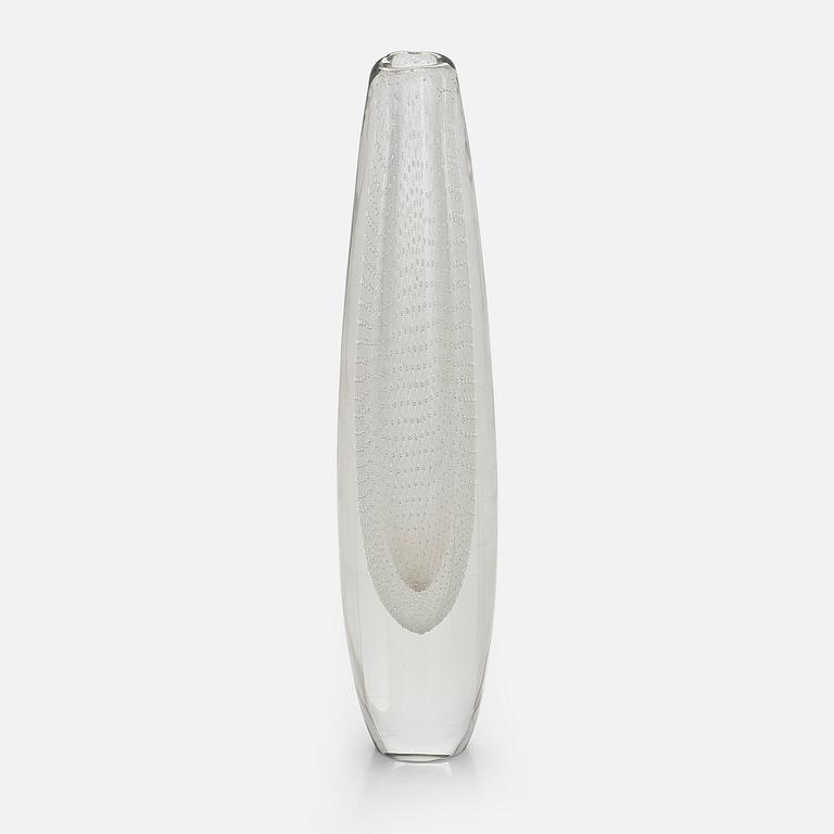Gunnel Nyman, a model 'GN 31' glass vase, signed G. Nyman Nuutajärvi Notsjö. Designed in 1947.
