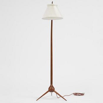 Severin Hansen, a "Bridge" floor lamp, Haslev Møbelsnedkeri, Denmark, 1950s.