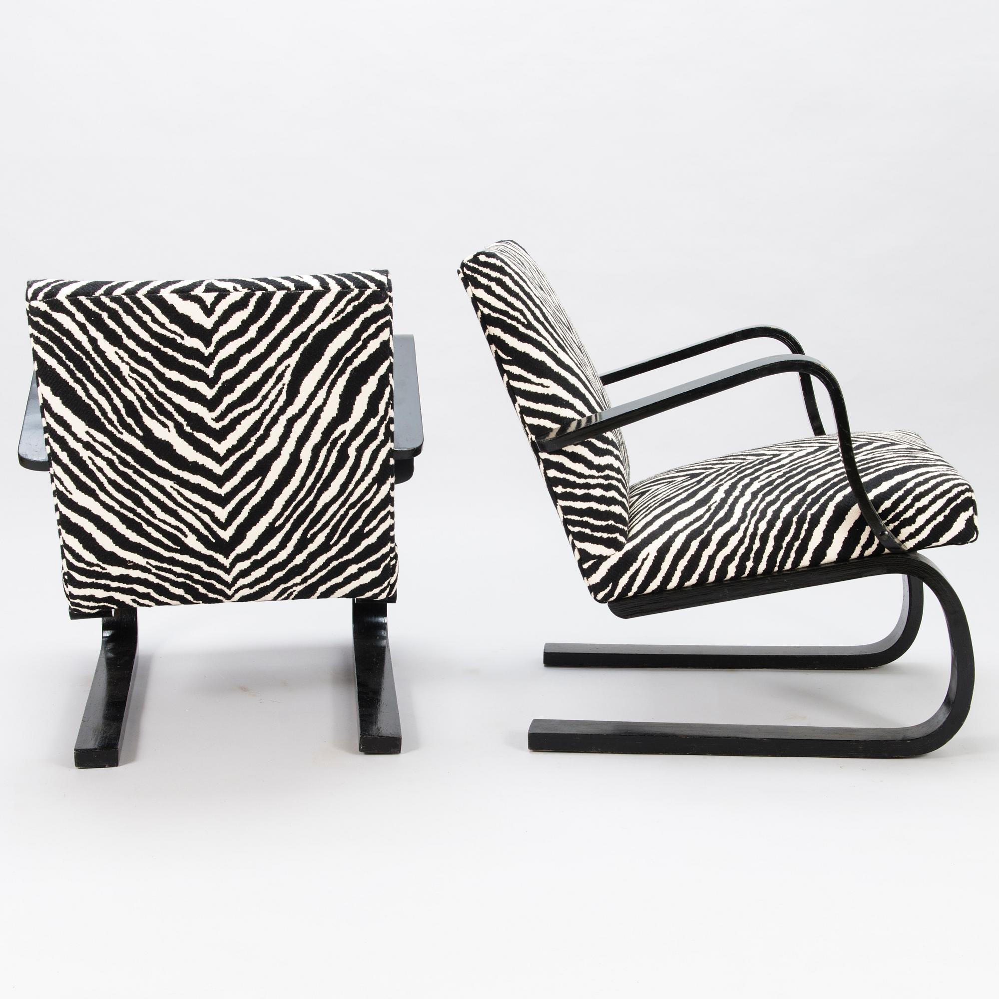 MAIJA HEIKINHEIMO, a pair of  1930s '242' armchairs for Asko, Finland.