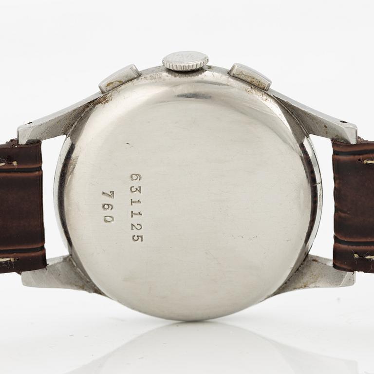 Kronometer Stockholm, kronograf, armbandsur, 35,5 mm.