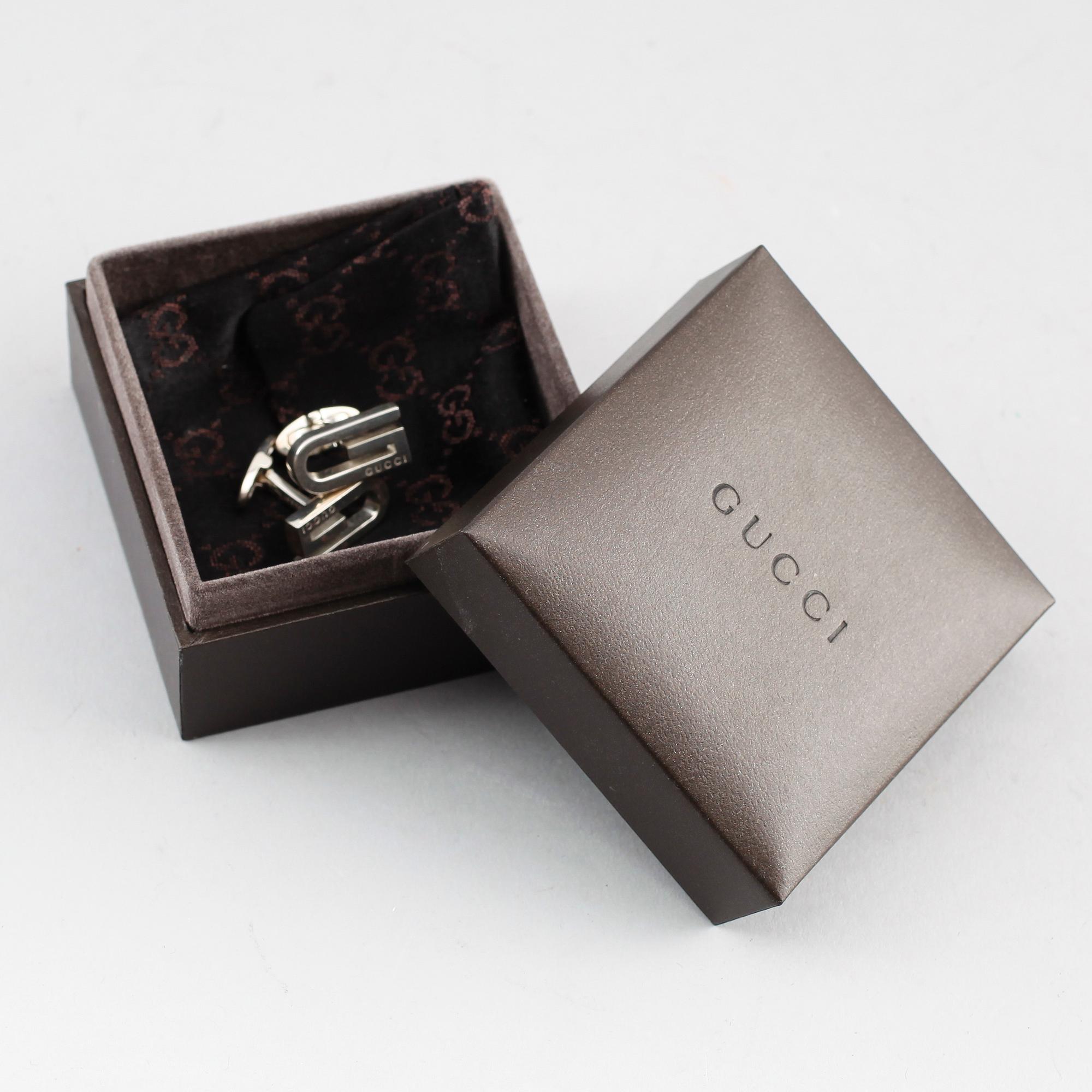 MANSCHETTKNAPPAR, silver, Gucci.