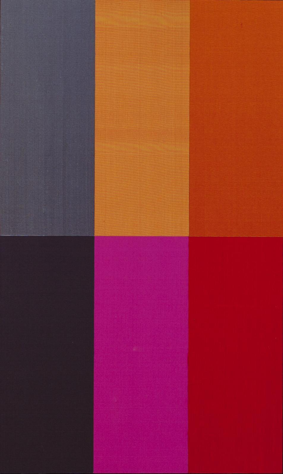 KRISTIINA WIHERHEIMO.
Color Herbarium nro 1, 2010-12. 
Silkki HDF-levyllä, 30x50 cm.