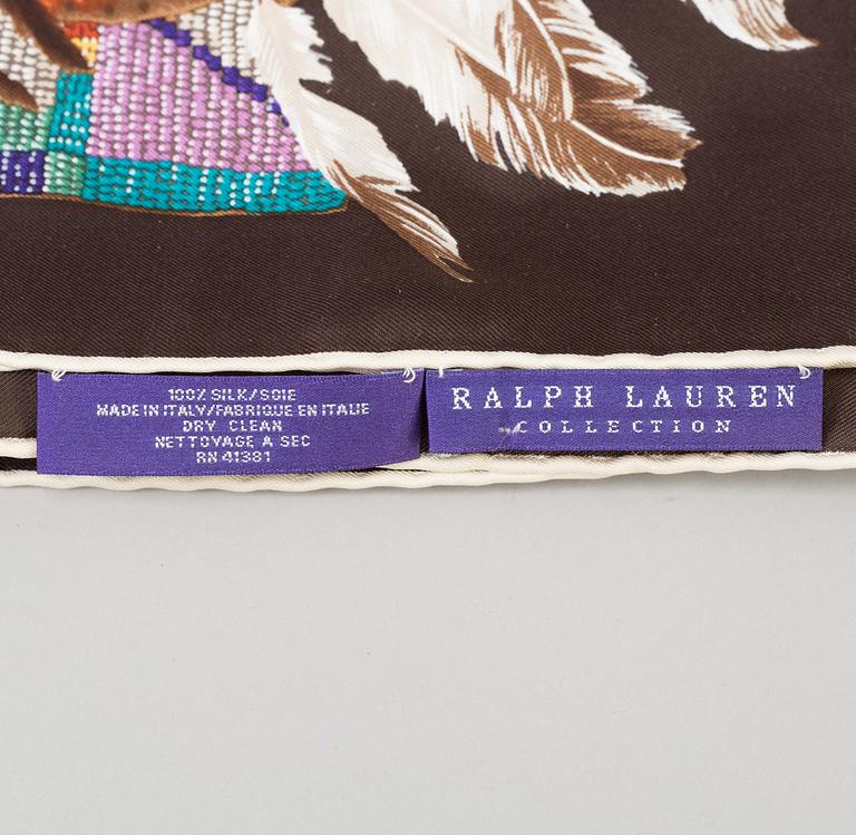 Two pair of GLOVES and a Scarf, by Ralph Lauren.