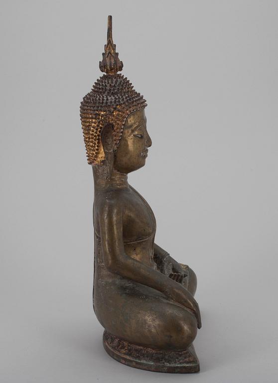 SKULPTUR, brons, Buddha, 1800-talets senare hälft.