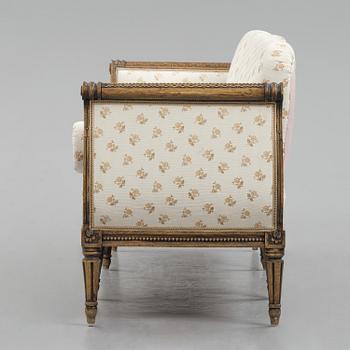 A Gustavian sofa by E. Öhrmark (master in Stockholm 1777-1813).