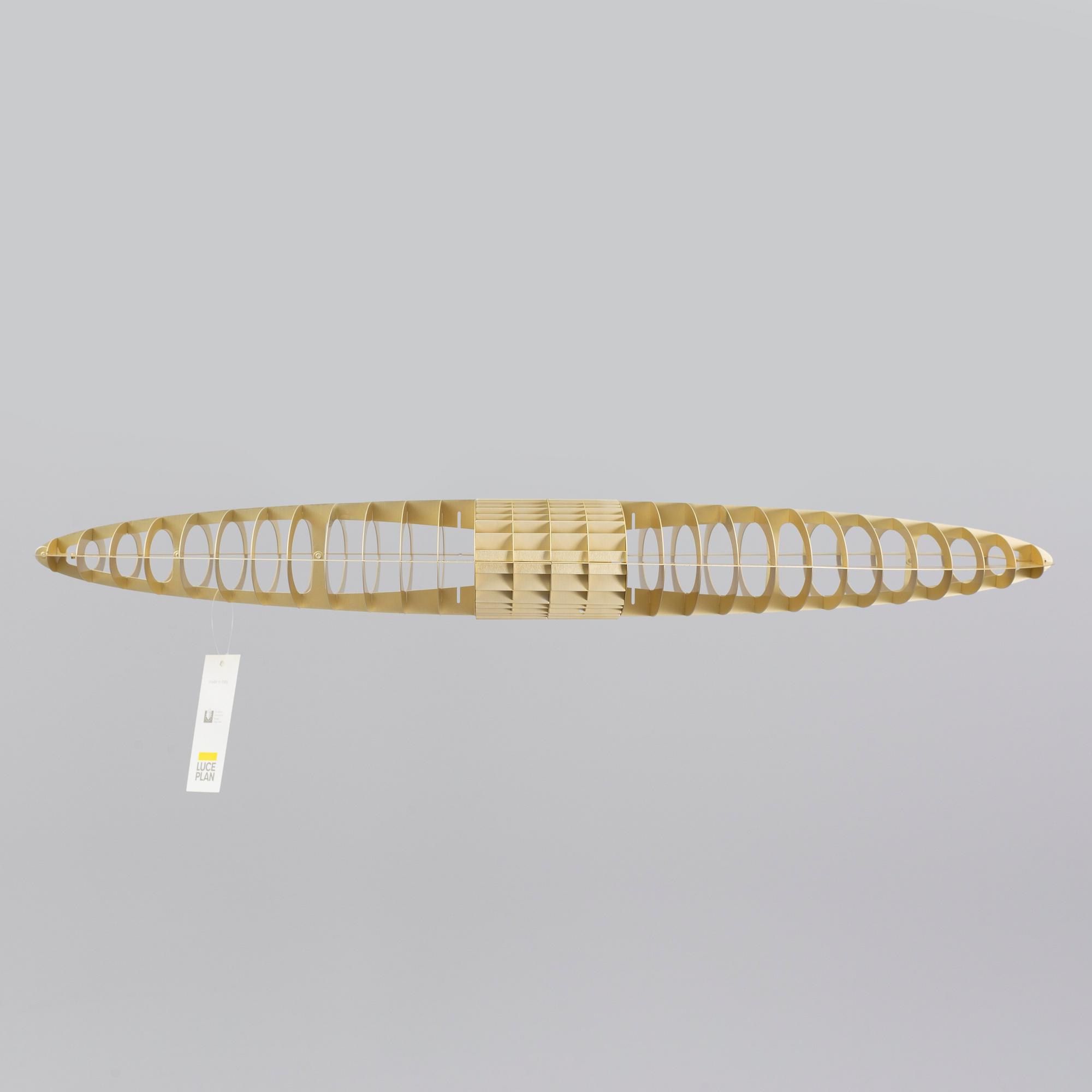 Alberto Meda & Paolo Rizzato, ceiling light, 'Titania limited gold edition', Luceplan.