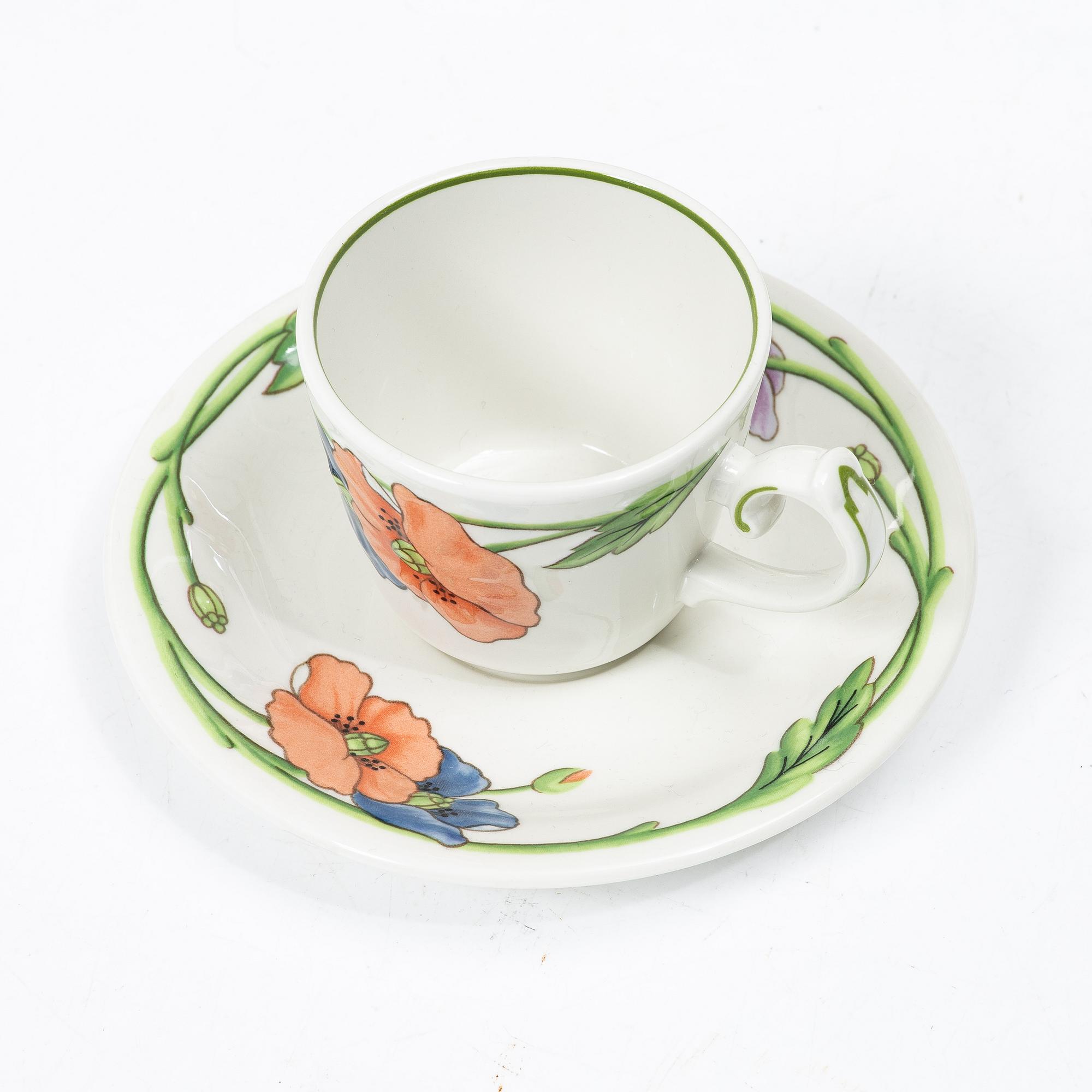 Villeroy & Boch, matservis, 69 delar, "Amapola", Tyskland.