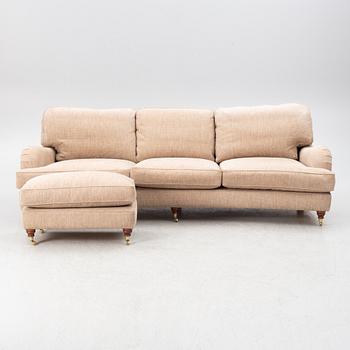 Soffa med fotpall, modell "Charles", Jio Möbler.