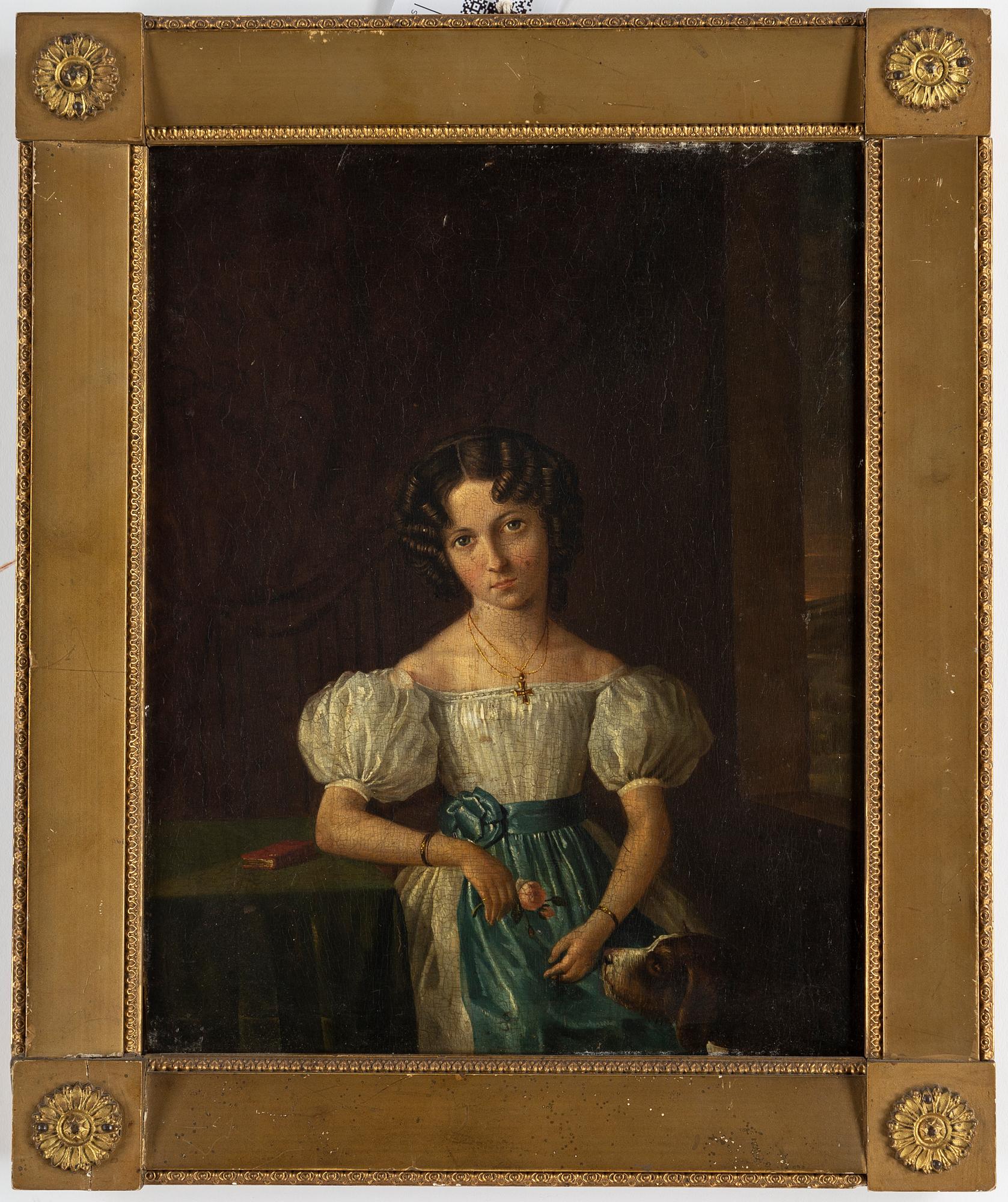 OKÄND KONSTNÄR, tidigt 1800-tal, olja på pannå, ett par.