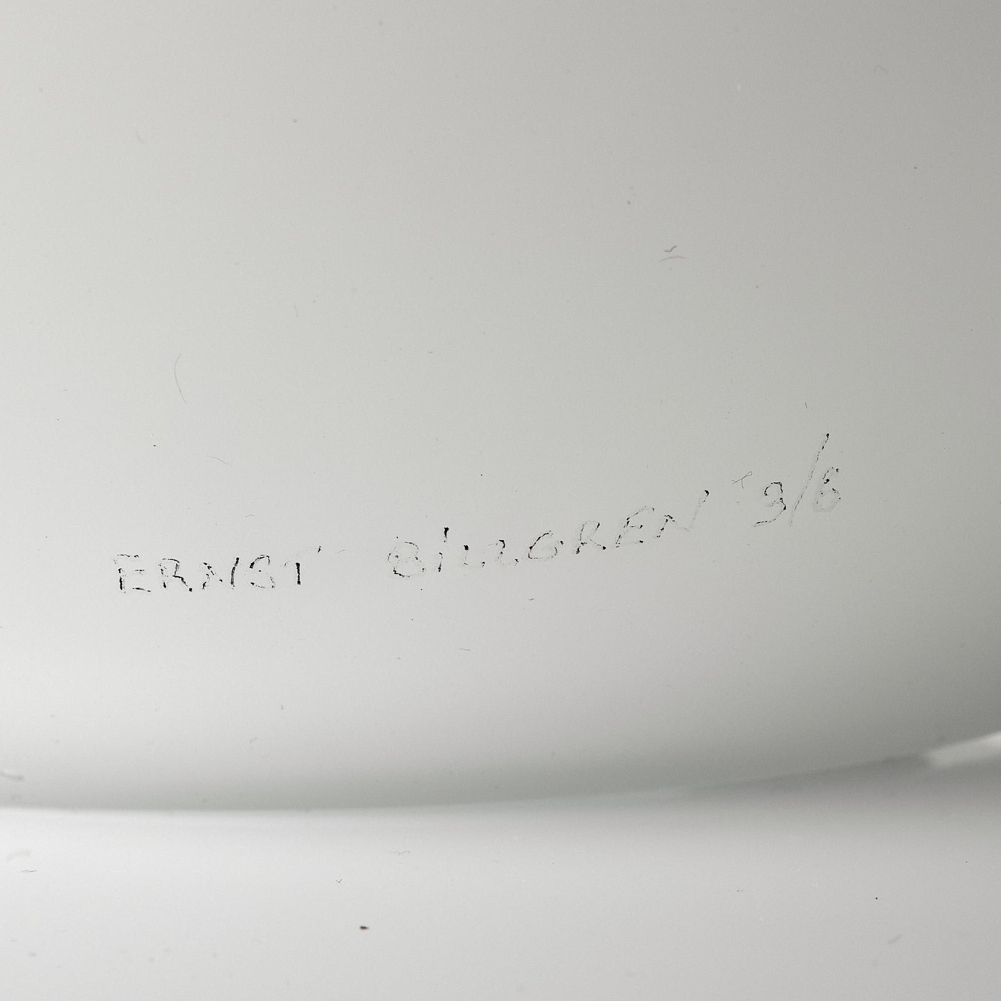 Ernst Billgren, skulptur "Winter Coffie large", Berengo studio, Italien, ed. 3/6.