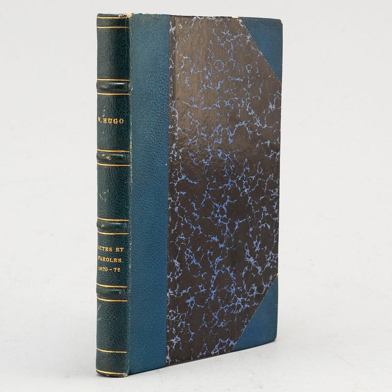 BOOK, Inscribed by Victor Hugo to a close friend.