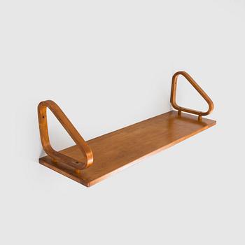 Alvar Aalto, seinähylly, malli 112, O.Y. Huonekalu- ja Rakennustyötehdas A.B. 1930/1940-luku.