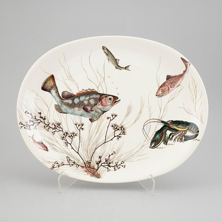 a 71 piece porcelain 'Fish' table ware by Johnson Bros England.