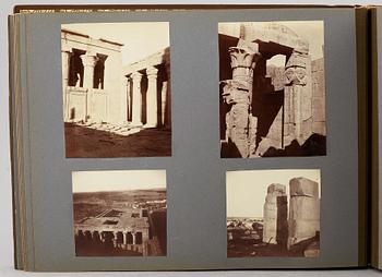 FOTOALBUM,   MEDELHAVSKRYSSNING 1905-06 MED KORVETTEN FREJA.