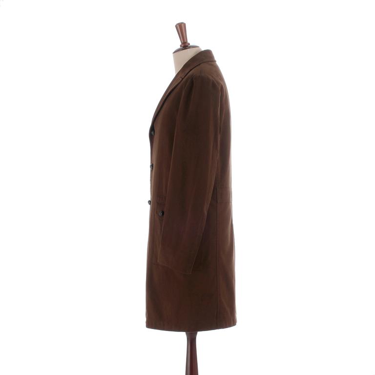 LUND & LUND, a brown cotton jacket, size 50.