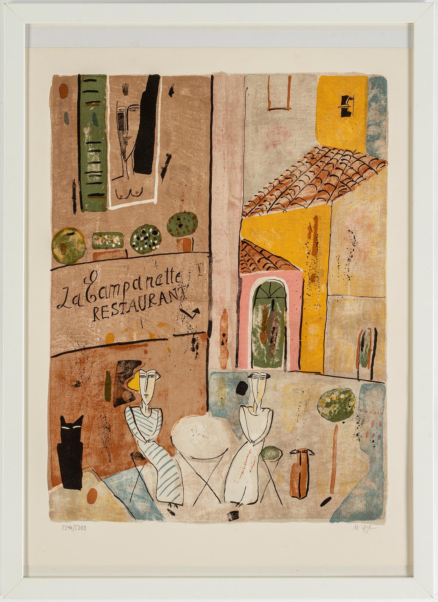 MADELEINE PYK, Lithograph in color, signed and numbered 1346/5000.