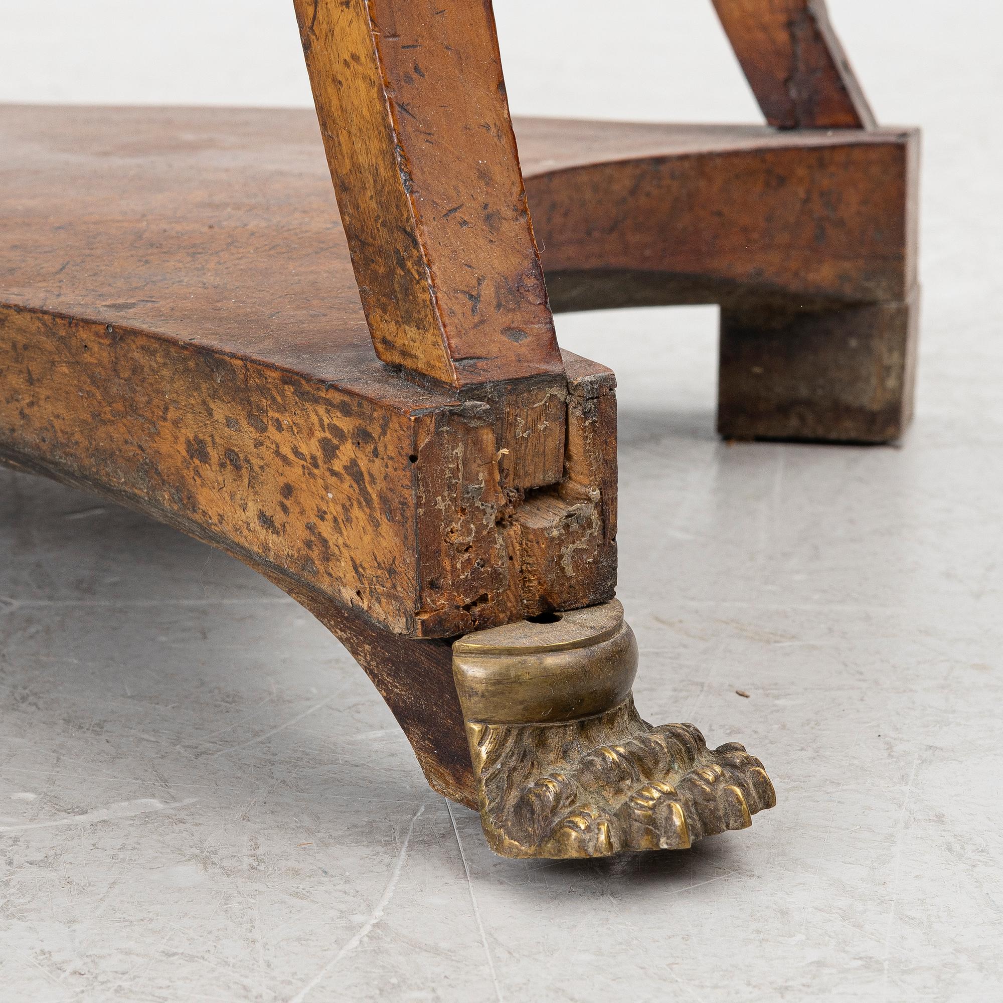 An Empire console table, first half of the 19th Century.