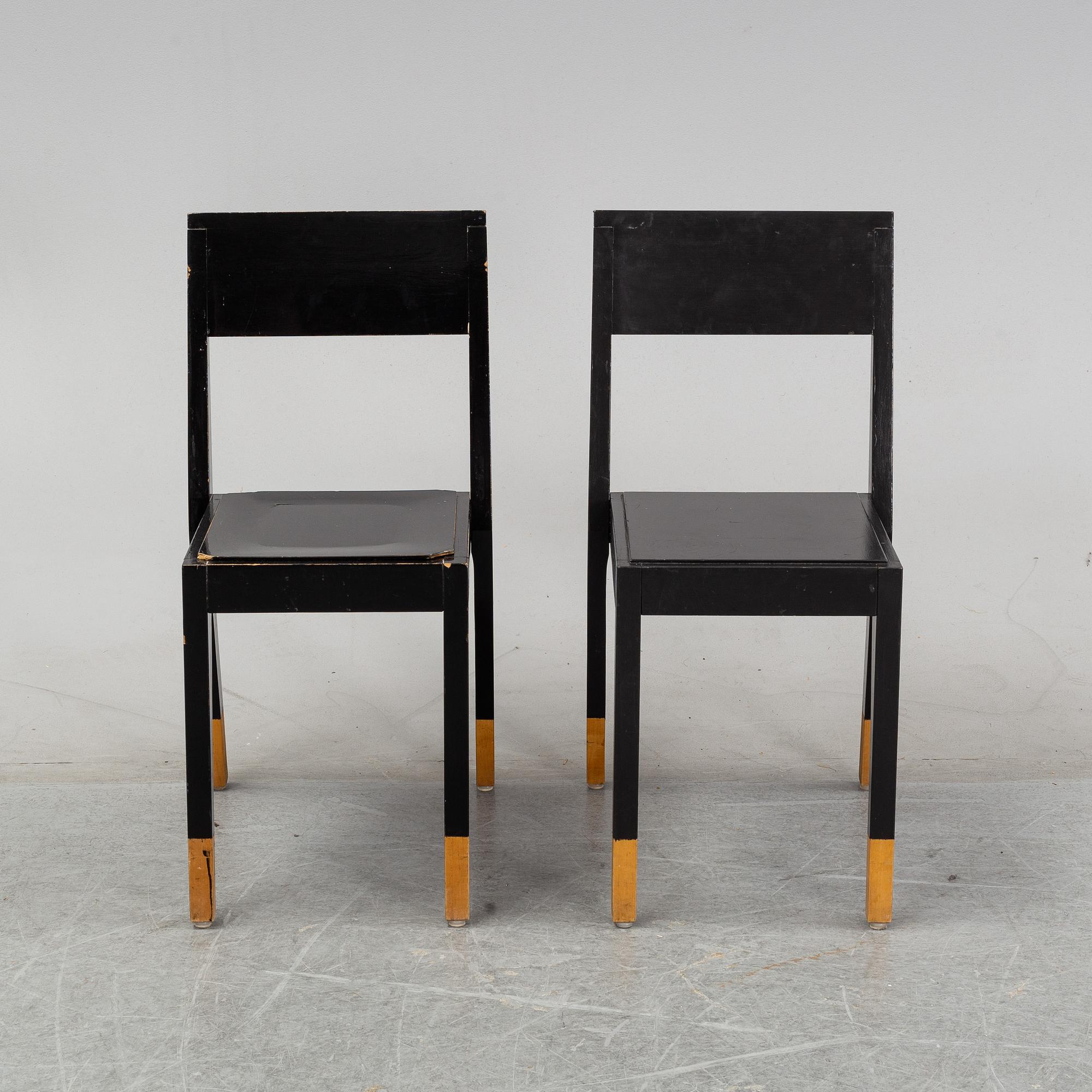 A pair of Thomas Sandell 'TS-chair' chairs.