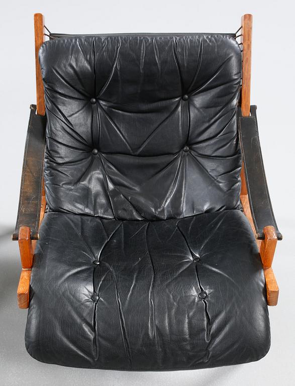 A pair of arm chairs by Torbjörn Afdal, "Hunter", Stranda industri, Bruksbo, Norway, 1960/0s.