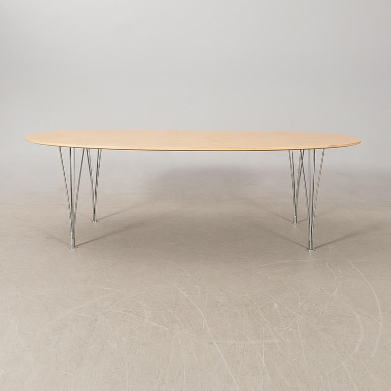 Bruno Mathsson/Piet Hein, bord, "Superelips" för  Fritz Hansen Danmark sent 1900-tal.