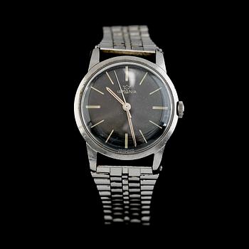 ARMBANDSUR, stål, Lemania, 1900-talets mitt.