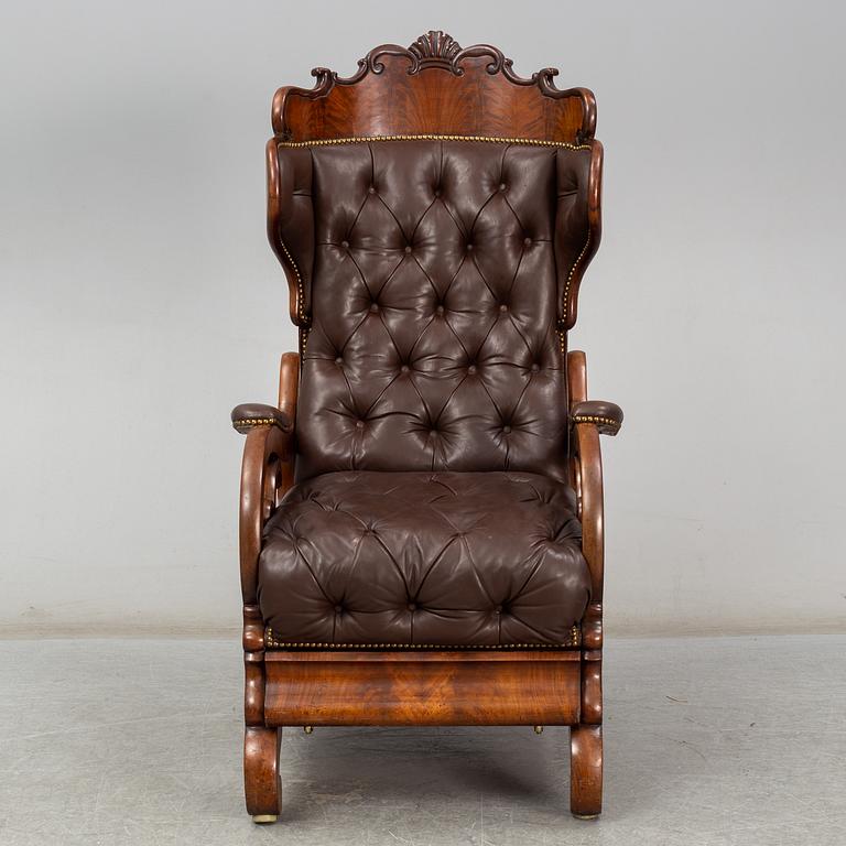 A mid 19th century Central European reading chair.