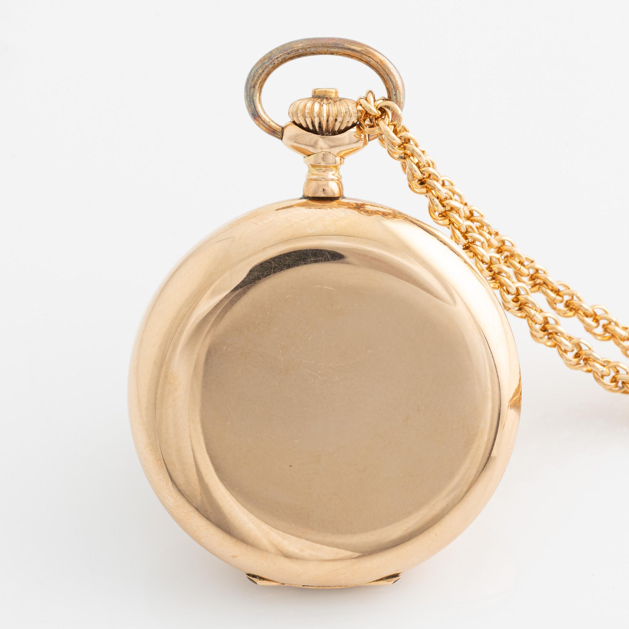 Ladie's pocket watch. hunter, 35 mm.