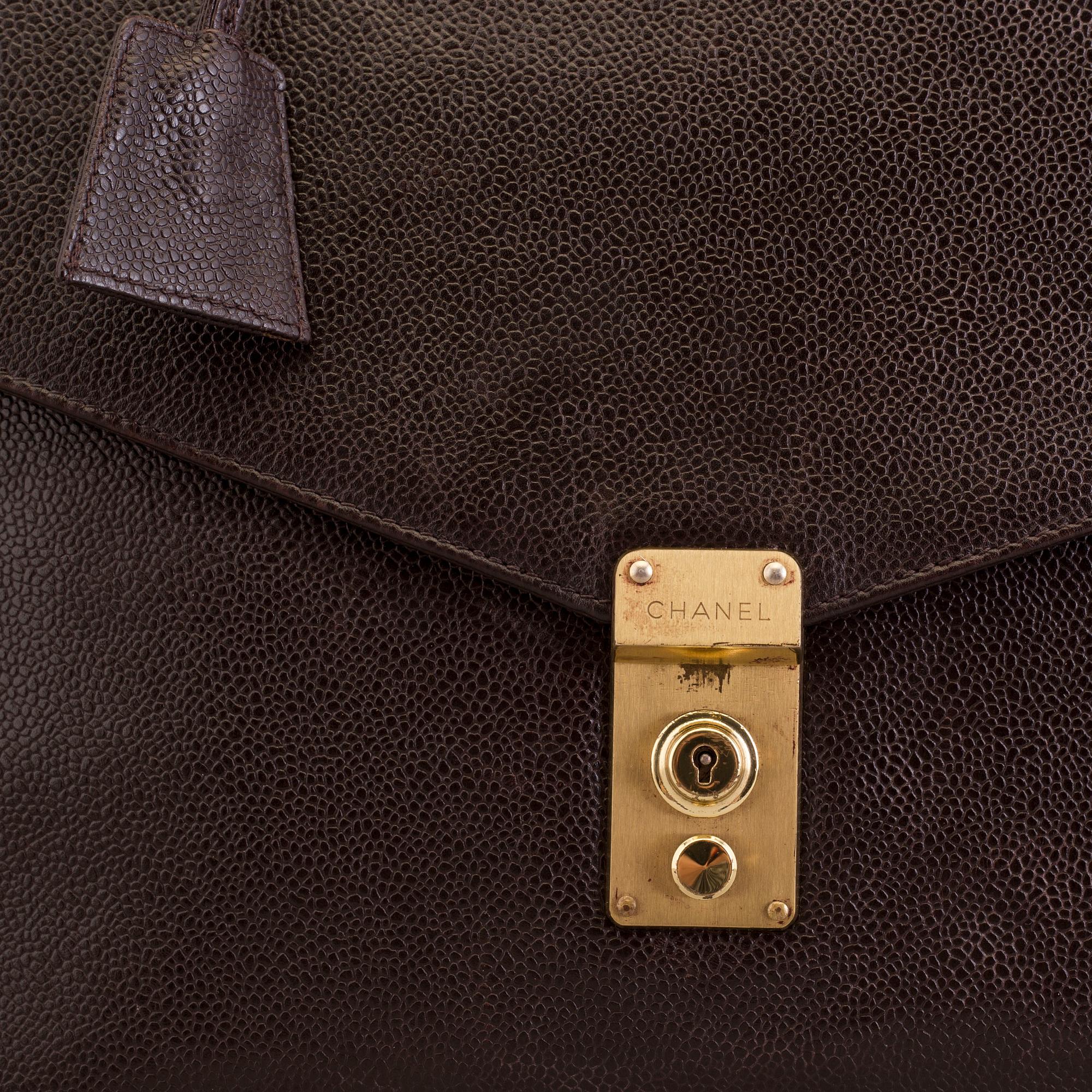 A Chanel briefcase.