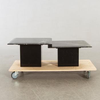 Satsbord, 2 delar, marmor, 1990-tal.