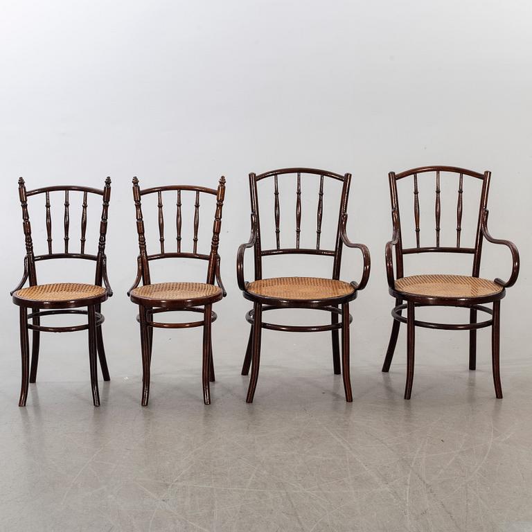 KARMSTOLAR, ett par samt STOLAR, ett par, Fischer och Mundus, 1900-talets första del.