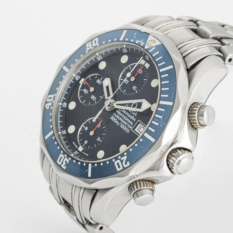 Omega, Seamaster Diver 300M, chronograph, wristwatch, 41,5 mm.