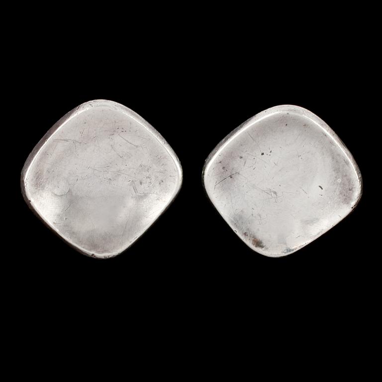 MANSCHETTKNAPPAR, silver, Ray Urban, Stockholm, 1959. Vikt 19 g.