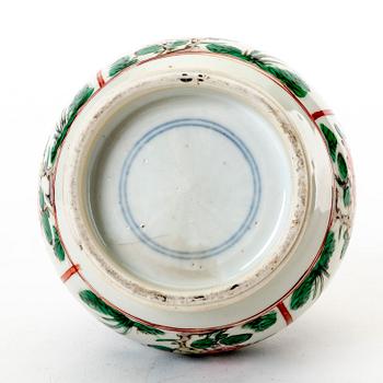 A Chinese Kangxi famille verte porcelain vase.