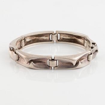 Björn Weckström, Armband "Crisium", sterlingsilver. Lapponia 1978.
