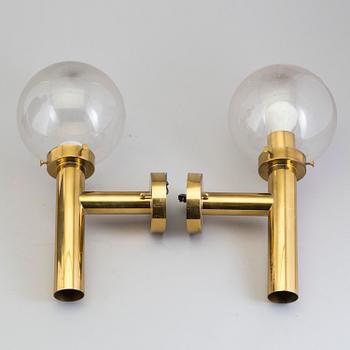 A pair of German wall lights, second half of the 20th Century.