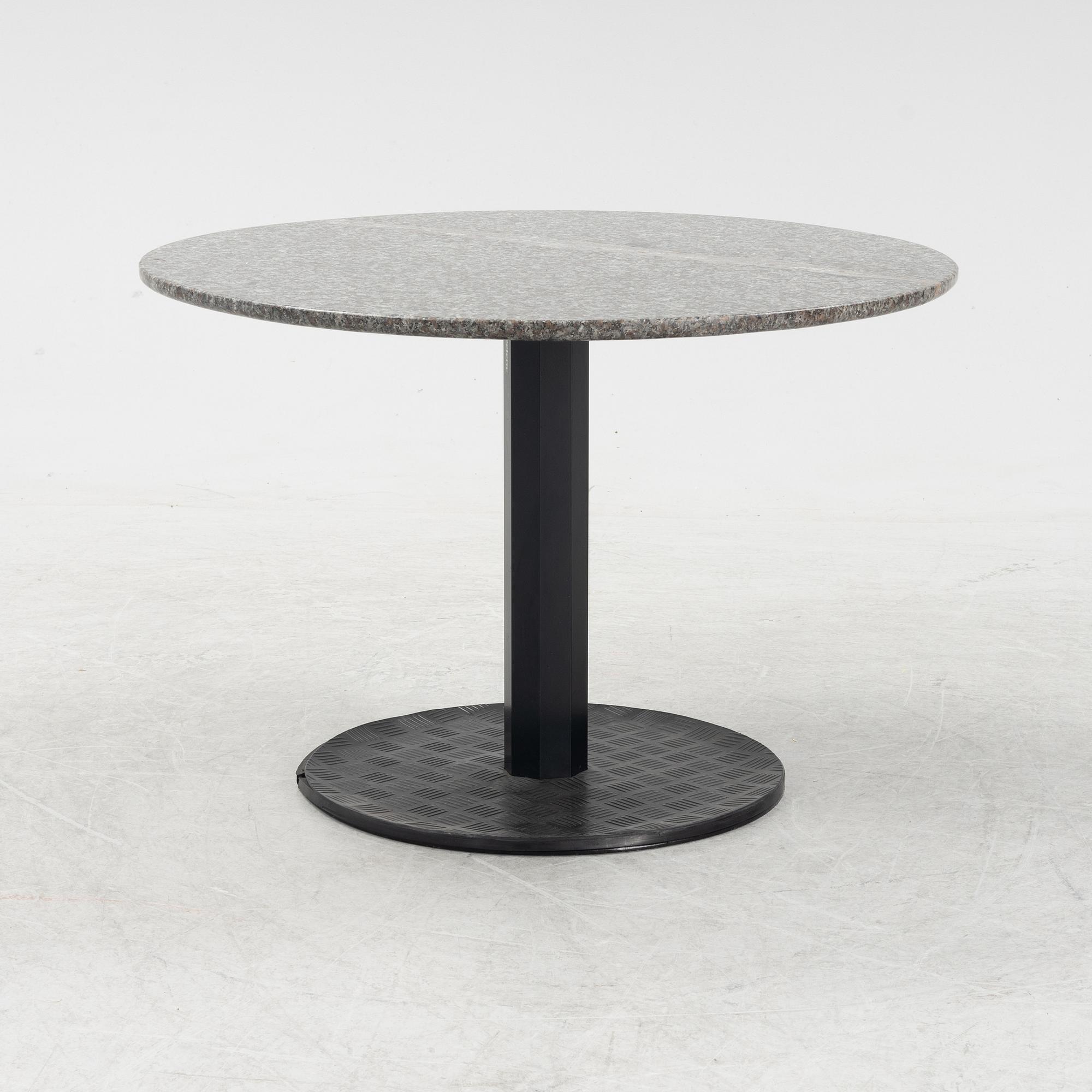 Jan Ekselius, a stone top table, Etcetera, Vetlanda, late 20th Century.