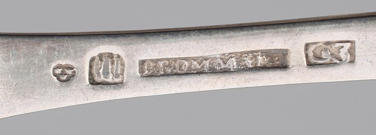 MATSKEDAR, 4 st, silver, svenska stämplar, 1800-talets första hälft. Vikt ca 162 gram.