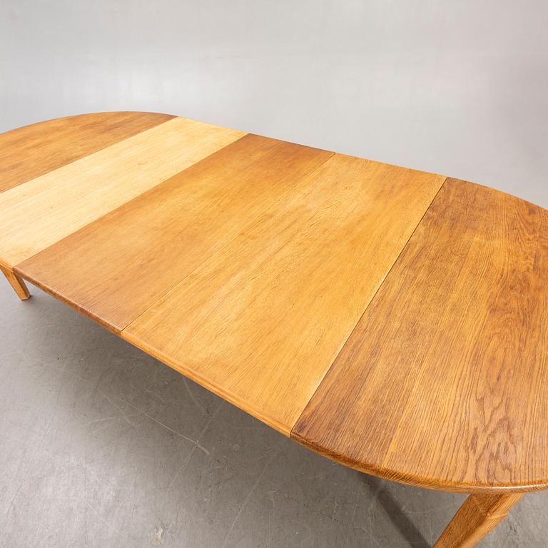 A Henning Kjaernulf, 1960s 7 pcs oak dining set, EG Möbler Danmark.