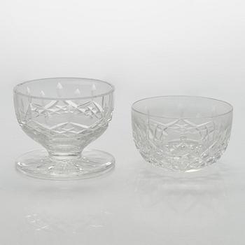 Dessertskålar, 10 st, kristall, Waterford 1900-talets slut.