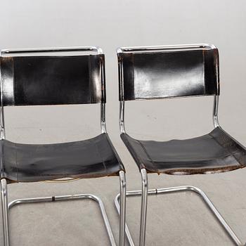 A set of four 'B33' Marcel Breuer chairs. Second half of 20th century-.