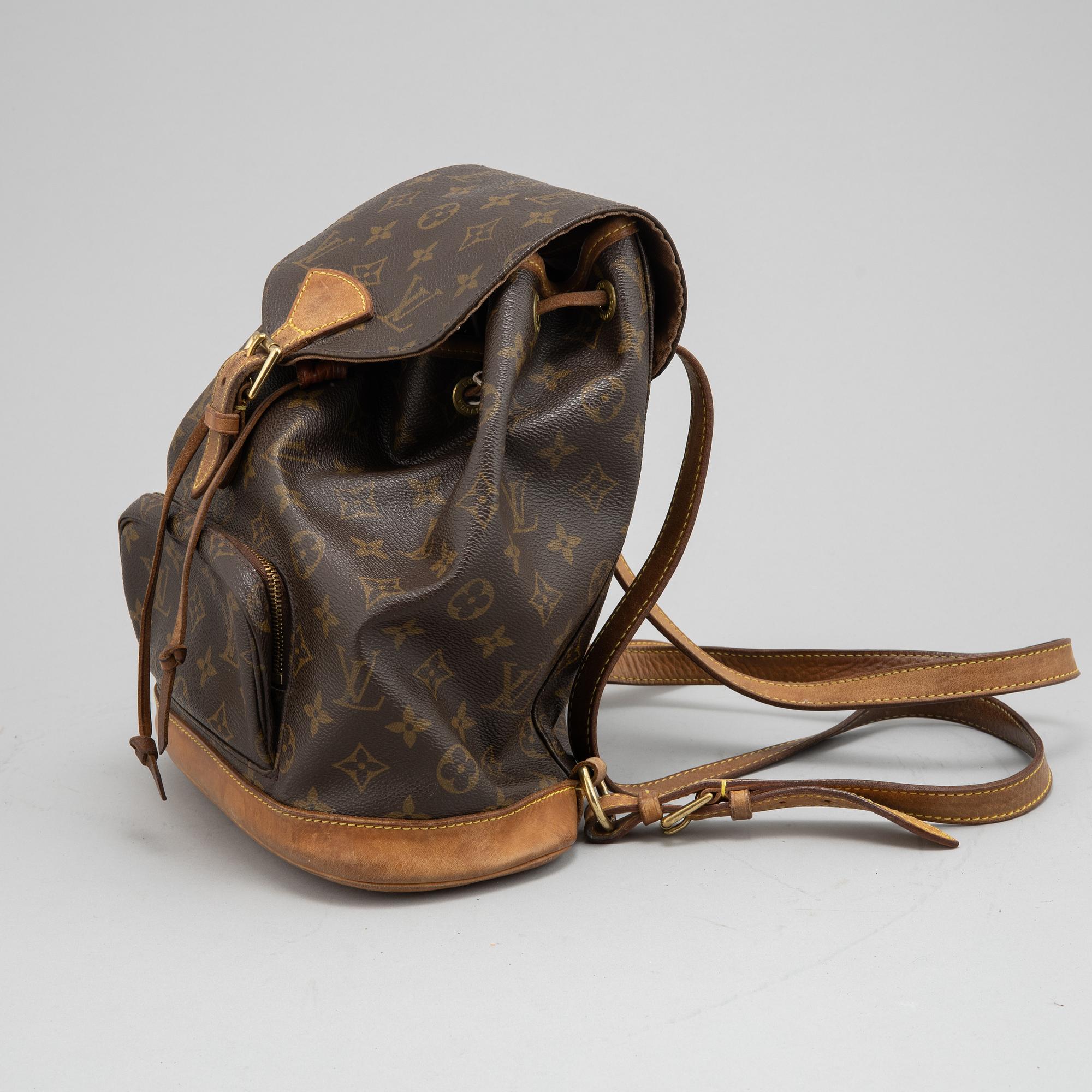 Louis Vuitton, a monogram canvas 'Montsouris' backpack.
