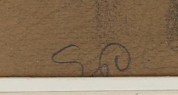 GEORG PAULI, goache, monogramsign.