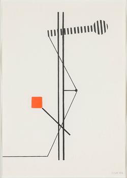 C GÖRAN KARLSSON, ink/gouche, signed and dated -77.