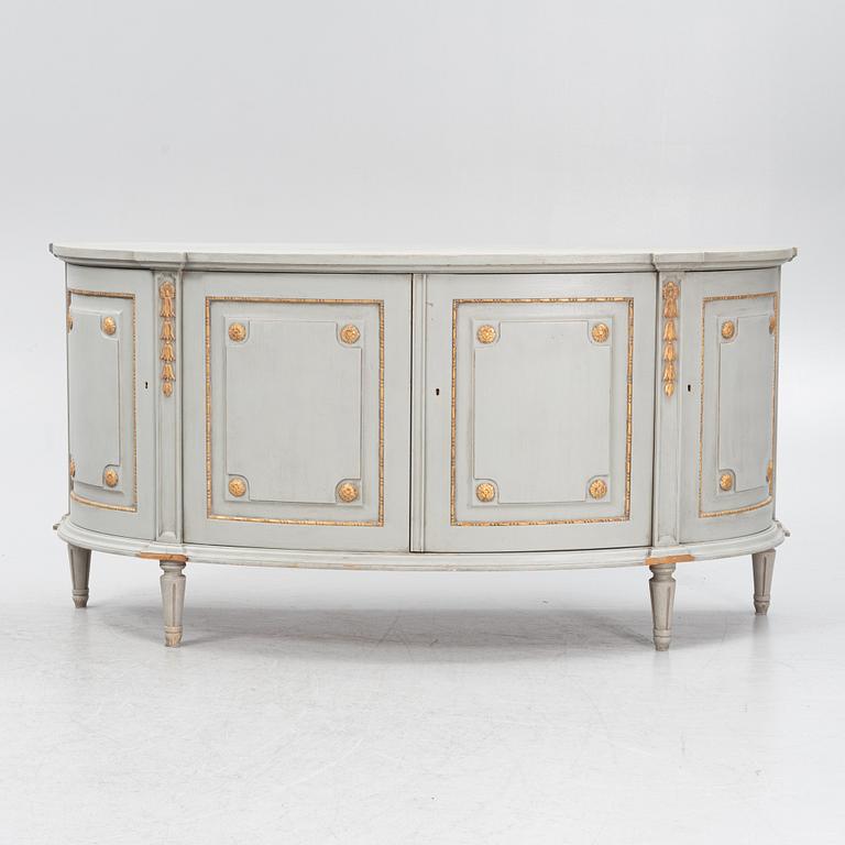 A 14-piece Gustavian style dining suite, mid 20th Century.