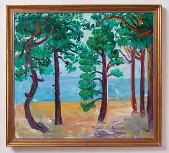 Inge Schiöler, View through the trees.