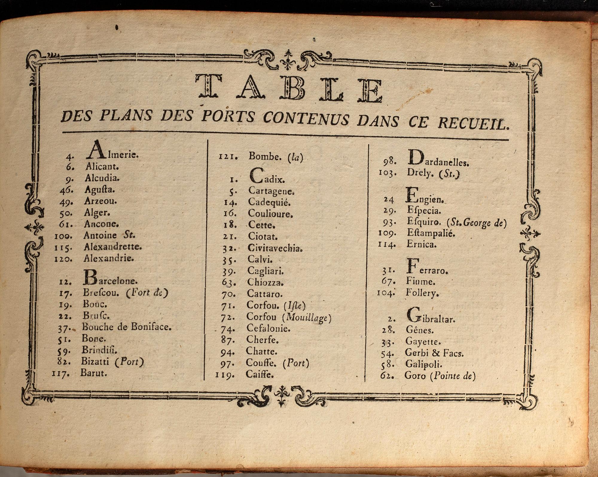 BOOK - JOSEPH ROUX 'Receuil Des Principaux Plans des Ports, et Rades de la Mer Mediterranée....', Marseille 1764.