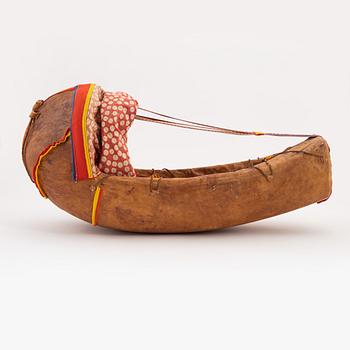 A Komsio, birch and leather, before 1959.