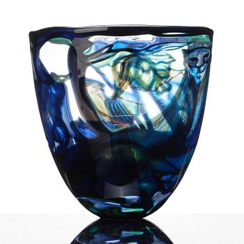 Eva Englund, a graal glass vase, Orrefors, Sweden, 1990.
