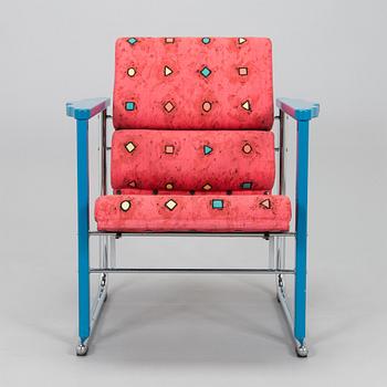 Yrjö Kukkapuro, A 1980s  'Experiment' open armchair for Avarte, Finland.