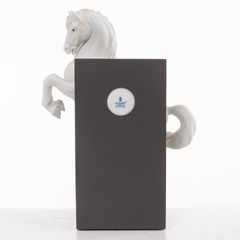 Lladró, figurine, "Horse on Courbette", Spain.